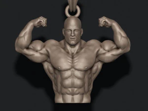 Bodybuilder pendant 3D Print Model