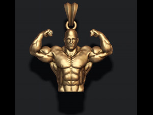 Bodybuilder pendant 3D प्रिंट मॉडल