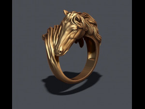 Horse ring 3D Print Model