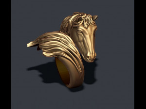 Horse ring 3D Print Model