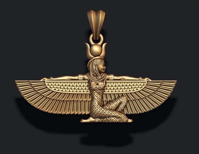 Isis pendant 3D Baskı Modeli .c4d .max .obj .3ds .fbx .stl .blend 