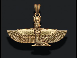 イシスペンダント 3Dプリントモデル