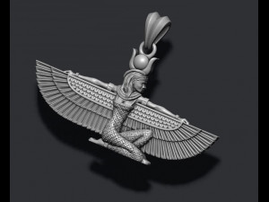 Isis pendant 3D Baskı Modeli