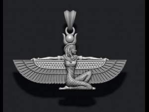 Isis pendant 3D Baskı Modeli