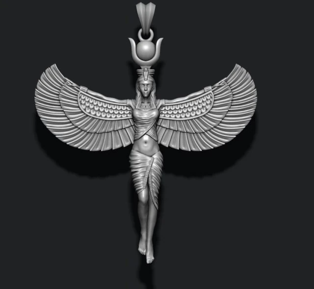 Isis pendant 3D Print Model .c4d .max .obj .3ds .fbx .stl .blend