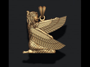Isis pendant Model Cetak 3D