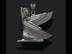 Isis pendant Model Cetak 3D