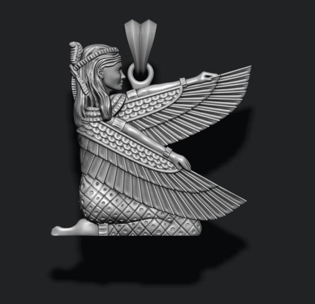 Isis pendant Model Cetak 3D .c4d .max .obj .3ds .fbx .stl .blend 