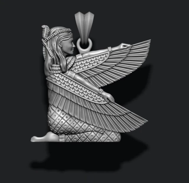 Isis pendant 3D Print Model .c4d .max .obj .3ds .fbx .stl .blend