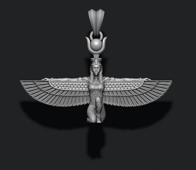 Isis pendant 3D 打印模型 .c4d .max .obj .3ds .fbx .stl .blend 
