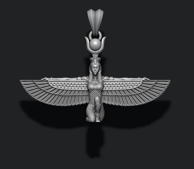 Isis pendant 3D Print Model .c4d .max .obj .3ds .fbx .stl .blend 