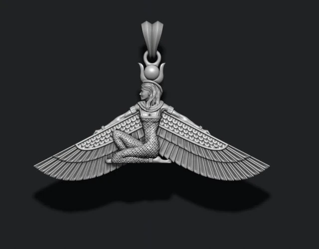 Isis pendant 3D Print Model .c4d .max .obj .3ds .fbx .stl .blend 