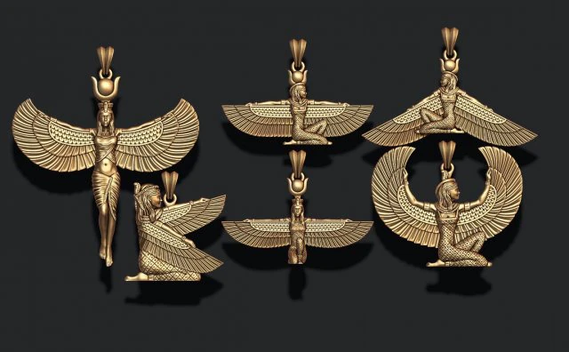 Isis pendants pack 3D Print Model .c4d .max .obj .3ds .fbx .stl .blend