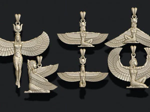Isis pendants pack 3D Print Model