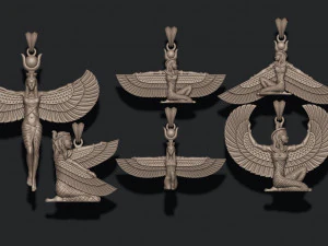 Isis pendants pack 3D Print Model