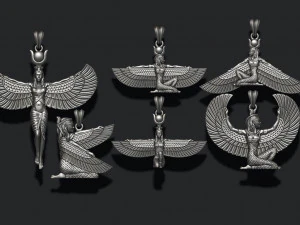 Isis pendants pack 3D Print Model