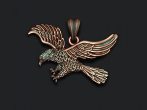 Eagle pendant 3D प्रिंट मॉडल