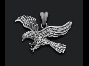Eagle pendant 3D प्रिंट मॉडल