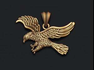 Eagle pendant 3D Print Model