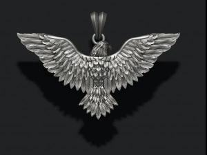 Eagle pendant 3D Print Model