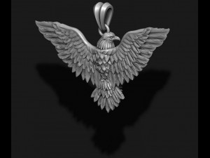 Eagle pendant 3D-printmodel