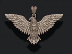 Eagle pendant 3D Print Model