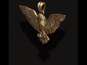 Eagle pendant 3D Print Model