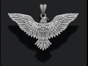 Eagle pendant 3D Print Model