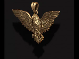 Eagle pendant 3D Print Model