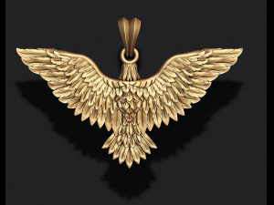 Eagle pendant 3D Print Model