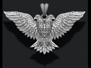 Two-headed eagle pendant 3D Print Model