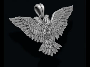 Two-headed eagle pendant 3D Print Model
