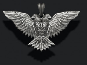 Two-headed eagle pendant 3Dプリントモデル