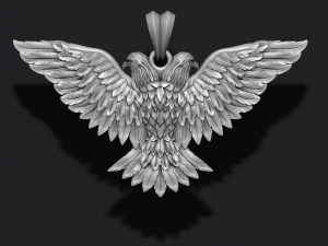 Two-headed eagle pendant 3D Print Model