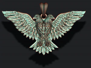 Two-headed eagle pendant 3D Print Model