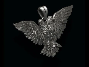 Two-headed eagle pendant 3D Print Model