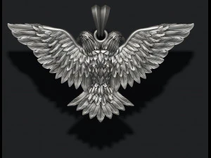 Two-headed eagle pendant 3D Print Model