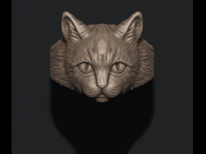 Cat ring 3D Print Model