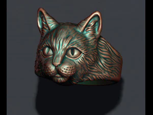 Cat ring 3D Print Model
