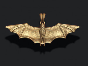 Bat pendant 3Dプリントモデル