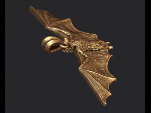 Bat pendant 3Dプリントモデル