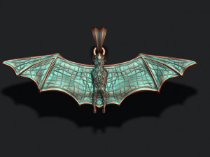 Bat pendant 3Dプリントモデル