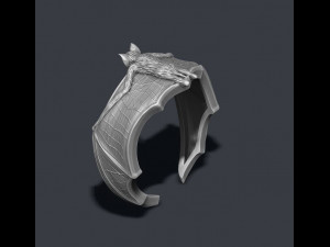 Bat ring 3D 打印模型