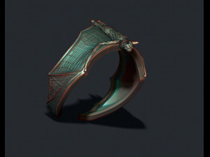 Bat ring 3D 打印模型
