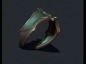 Pierścień nietoperza Model do druku 3D
