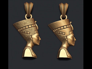 Nefertiti pendant Modello di stampa 3D