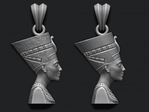 Nefertiti pendant Modello di stampa 3D