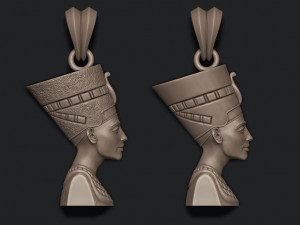 Nefertiti pendant Modello di stampa 3D