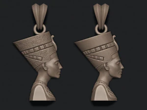 Nefertiti pendant 3D Print Model