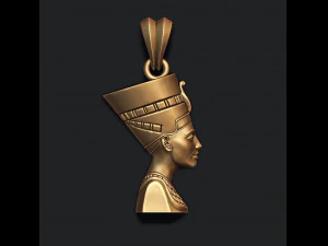 Nefertiti pendant 3D Print Model